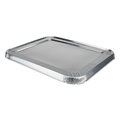 Durable Packaging Aluminum Steam Table Lids for Rolled Edge Half Size Pan, PK100 PK 8200CRL